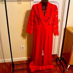 One Piece Jumper with front lace/back zipper